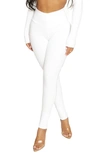 Naked Wardrobe X Momma Malika The Nw High Waist Leggings In White