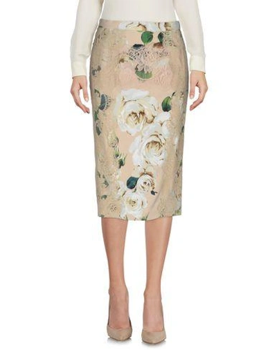 Dolce & Gabbana 3/4 Length Skirt In Sand