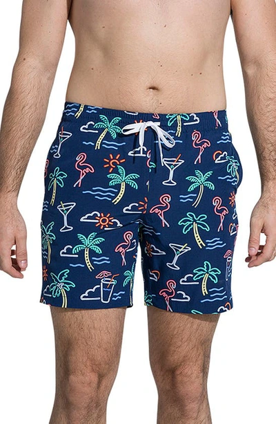 Chubbies Tropicadas 7-inch Swim Trunks In The Neon Lights