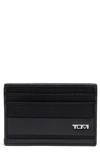 Tumi Slim Leather Card Case In Black