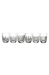 Waterford Connoisseur Set Of 6 Lead Crystal Tumblers In Clear