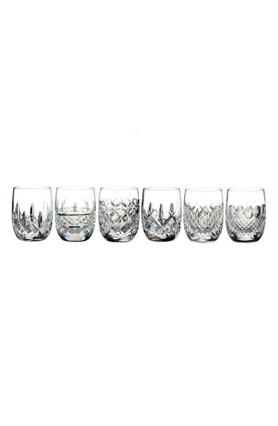 Waterford Connoisseur Set Of 6 Lead Crystal Tumblers In Clear