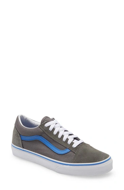 Vans Kids' Old Skool Low Top Sneaker In Gargoyle/ Nebulas Blue
