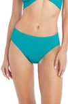 Robin Piccone Ava High Waist Bikini Bottoms In Pool