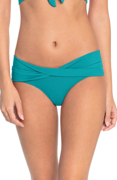 Robin Piccone Ava Twist Hipster Bikini Bottoms In Pool