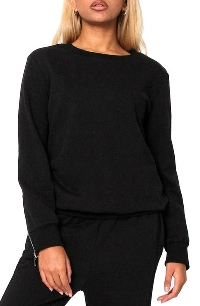Absence Of Colour Issy Bateau Neck Sweater In Black