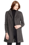 Lauren Ralph Lauren Wool Blend Reefer Coat In Df Grey