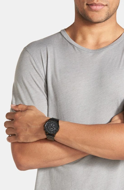 Nixon 'the Sentry' Chronograph Bracelet Watch, 42mm In Black