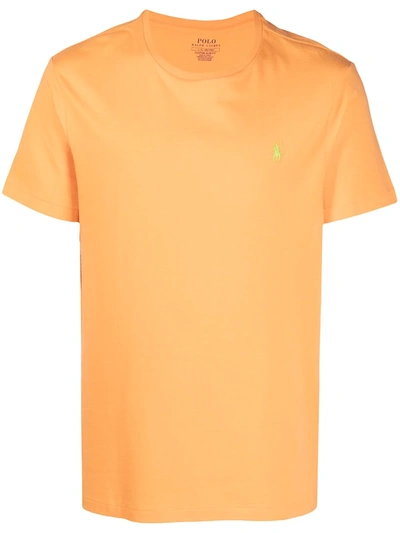 Polo Ralph Lauren Logo Embroidery T-shirt In Yellow