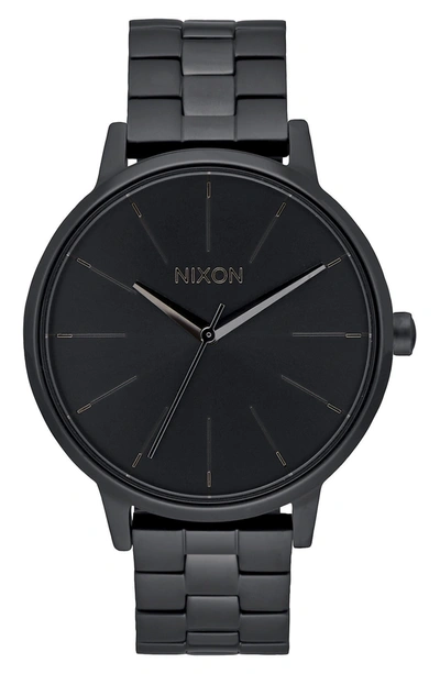 Nixon 'the Kensington' Bracelet Watch, 37mm In Black