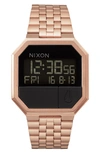 Nixon Rerun Digital Bracelet Watch, 39mm In Rose Gold