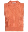 Acne Studios Cable Knit Sweater Orange In Coral