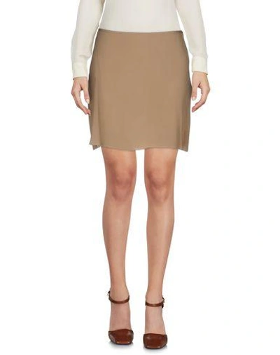 Marni Mini Skirt In Khaki