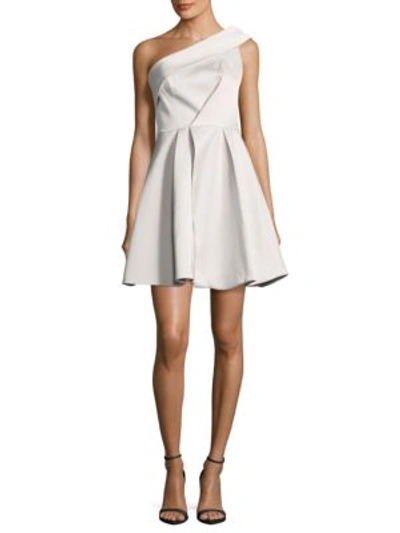 Keepsake Moon Dust Asymmetric Dress In Oyster