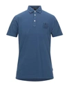 Aquascutum Polo Shirts In Blue