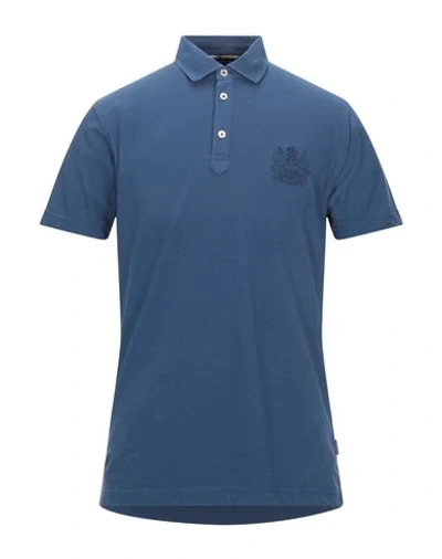 Aquascutum Polo Shirts In Blue