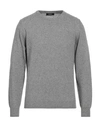 Alpha Studio Sweaters In Grey