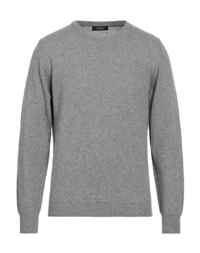 Alpha Studio Sweaters In Grey