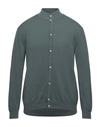 Heritage Cardigans In Military Green