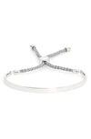 Monica Vinader Fiji Friendship Bracelet Sterling Silver In Silver/ Silver