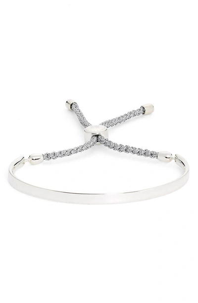 Monica Vinader Fiji Friendship Bracelet Sterling Silver In Silver/ Silver