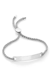 Monica Vinader Engravable Havana Friendship Bracelet In Silver/ Silver