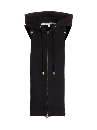 Veronica Beard Black Hooded Cotton Dickey