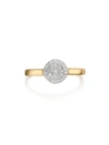 Monica Vinader Ava Diamond Button Ring (online Trunk Show) In Gold