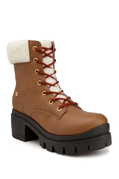 Juicy Couture Women's Ceress Hiker Boot Women's Shoes In Brown