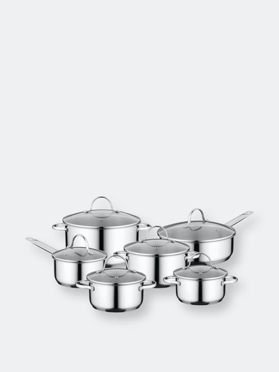 Berghoff Essentials Comfort Cookware Set, 12 Pieces In Silver-tone