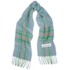 Acne Studios Vally Tartan Alpaca-blend Scarf In Light Blue