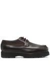 Acne Studios Square-toe Grained-leather Derby Shoes