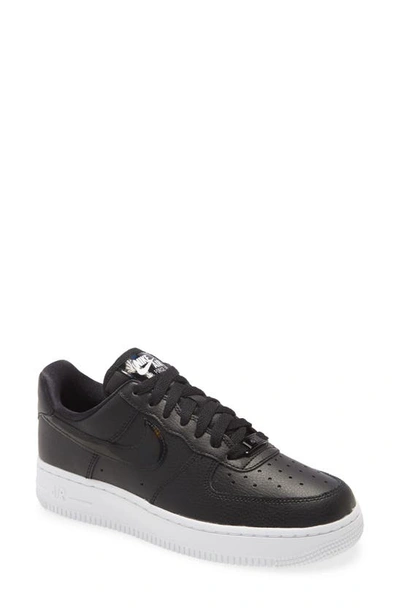 Nike Air Force 1 Low Ess Sneaker In Black/ Black/ White