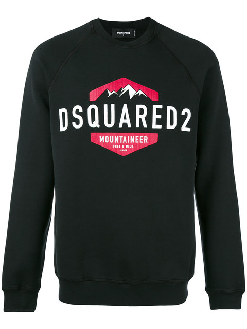 dsquared mountaineer sweatshirt black