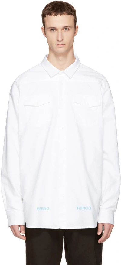 Off-white White Brushed Arrows Shirt