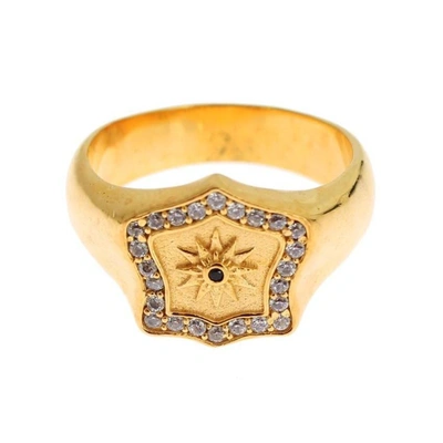 Nialaya Gold Plated 925 Sterling Silver Men's Ring
