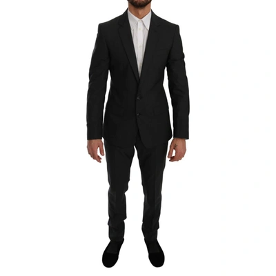 Mens Clothing Suits Dolce & Gabbana Wool Stretch 3 Piece Two Button Suit in Black for Men Save 33% 