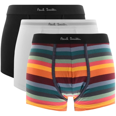 Paul Smith Ps By  Three Pack Trunks White In Multicolor