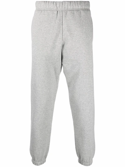 Carhartt Logo Detail Cotton Track-pants In Grey