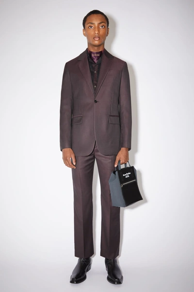 Acne Studios Slim Suit Jacket Aubergine Purple