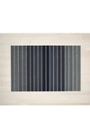 Chilewich Block Stripe Indoor/outdoor Doormat In Denim