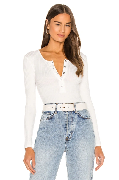 Lovers & Friends Lina Bodysuit In White