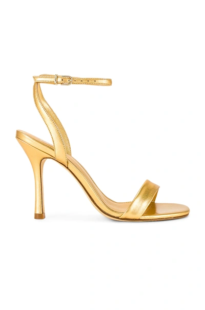 Larroude The Nyx Heel In Gold Metallic