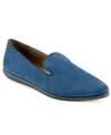 Aerosoles Women's Vienitu Flat Loafer Women's Shoes In Blue Fabric