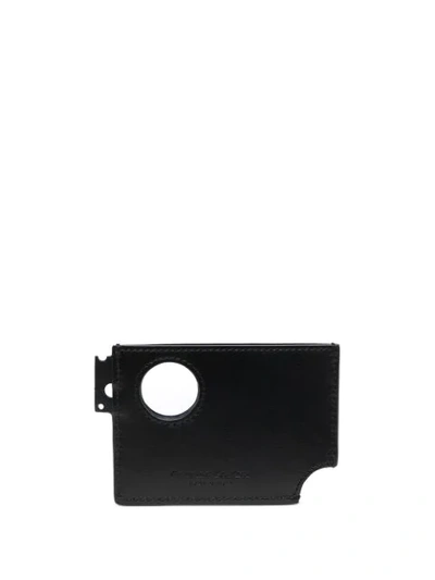 Off-white Cut-out Cardholder In Black