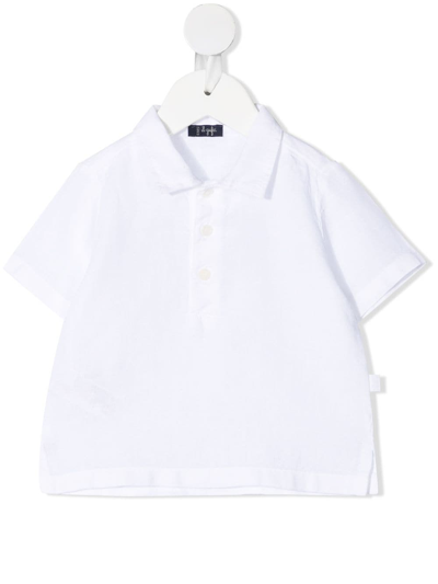 Il Gufo Babies' Logo-tag Polo Shirt In White