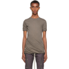 Rick Owens Twist Long Double Cotton Jersey T-shirt In Dust