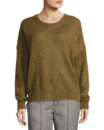 Isabel Marant Étoile Difton Knit Crewneck Sweater, Bronze