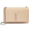 Saint Laurent Medium Kate Calfskin Leather Shoulder Bag - Beige In Nude Powder