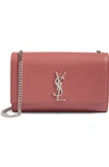 Saint Laurent Medium Kate Calfskin Leather Wallet On A Chain - Pink In Mystic Rose